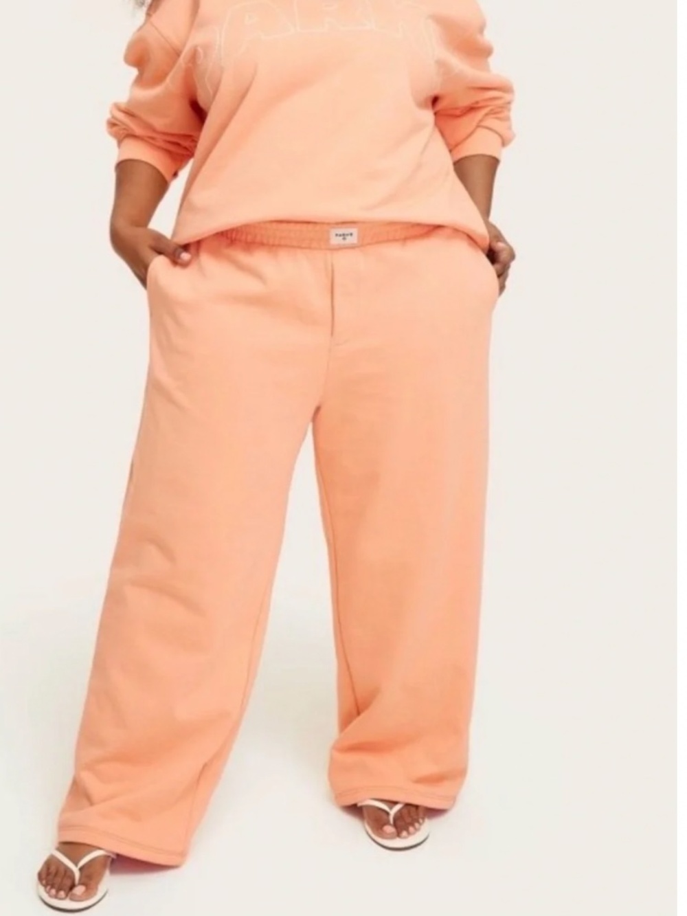 PARKE x Target High-Rise Boxer Sweatpant 4X NWT French Terry Wide Leg Pants